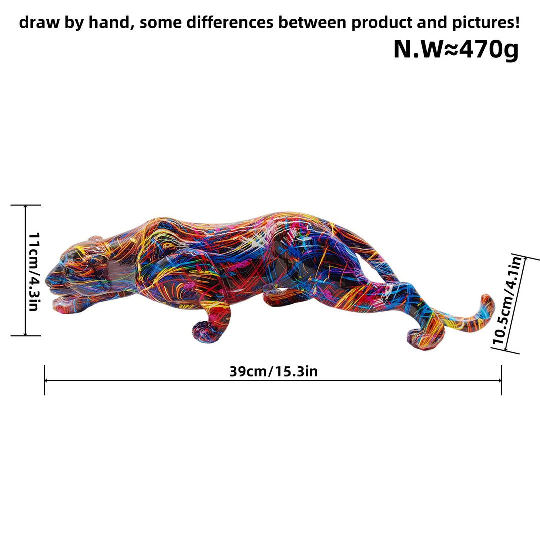 Artful Panther Sculpture Handmade Bowlift