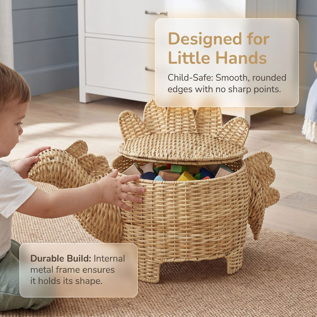 Funny Dinosaur Storage Basket Bowlift