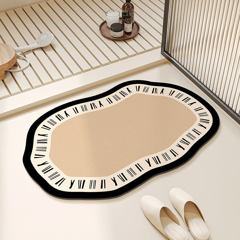 Plush Floral Shaped Area Mat
