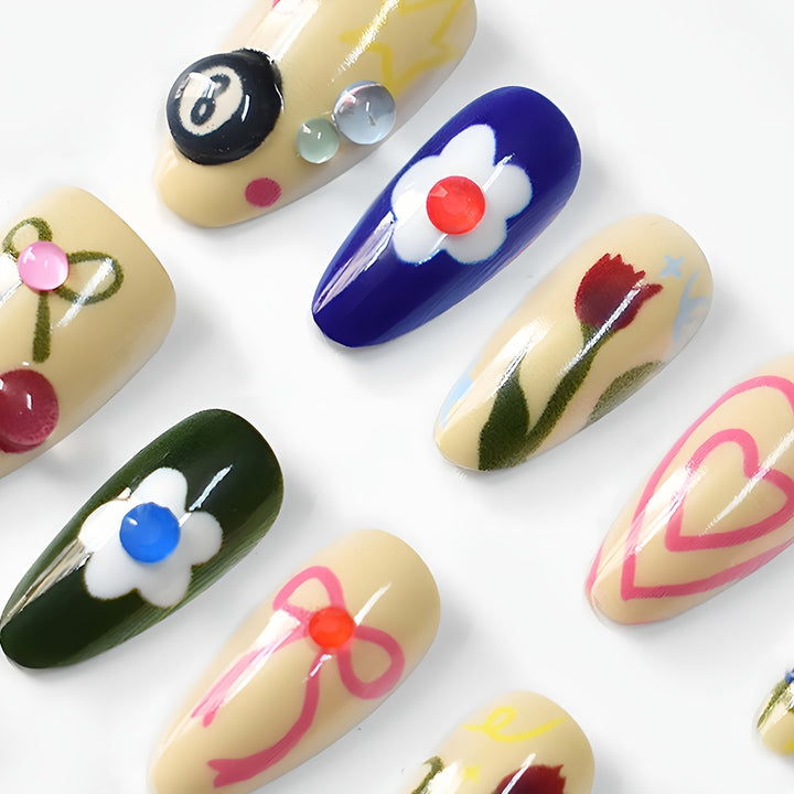 Artistic Gel Nail Art Design Bowlift