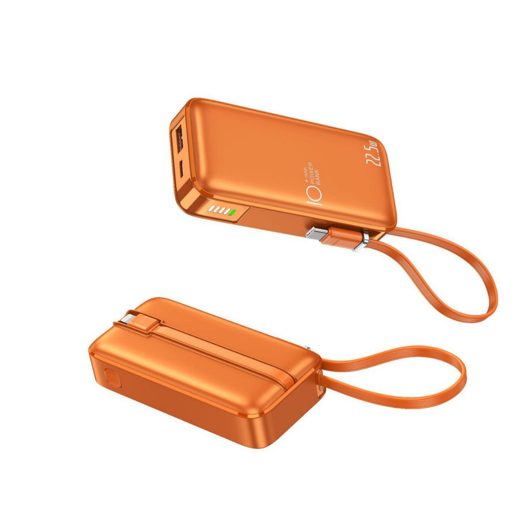 Portable power bank with fast USB-C charging function and integrated LED display Bowlift