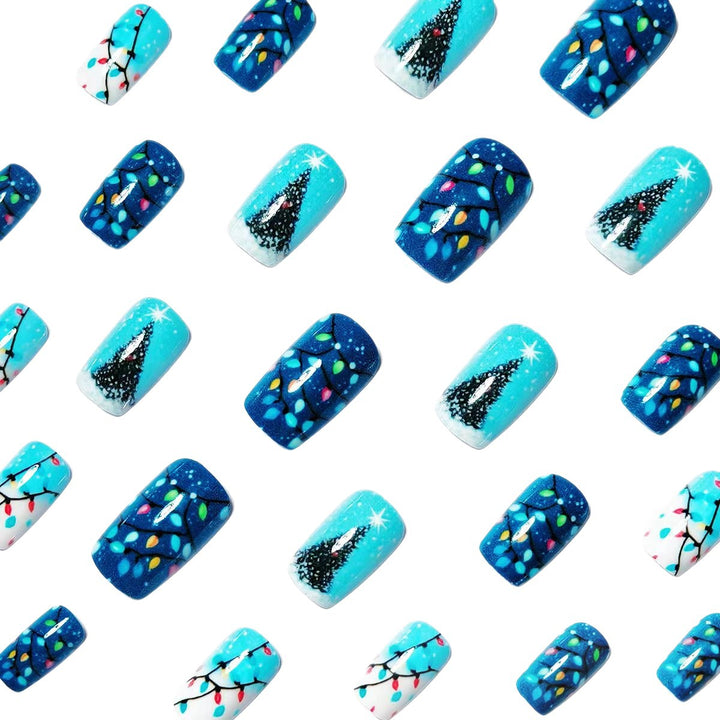 Artificial nails with festive Christmas motif Bowlift