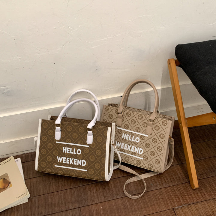 WoStylish Canvas Weekend Tote Bag Bowlift