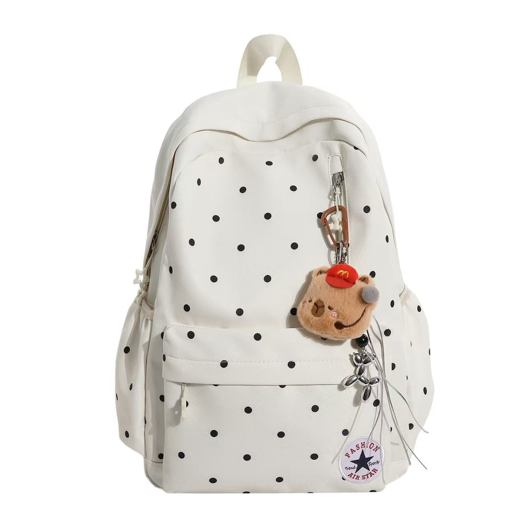Polka Dot Embellished Backpack Bowlift