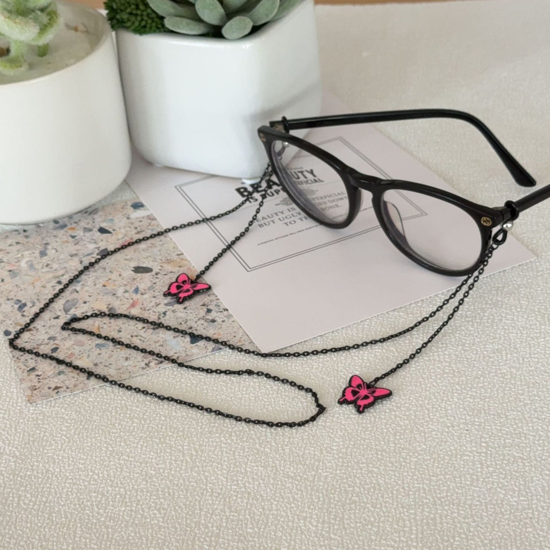 Butterfly-Themed Eyewear Chain Holder Bowlift