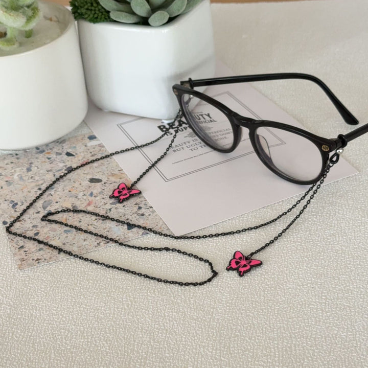 Butterfly-Themed Eyewear Chain Holder Bowlift
