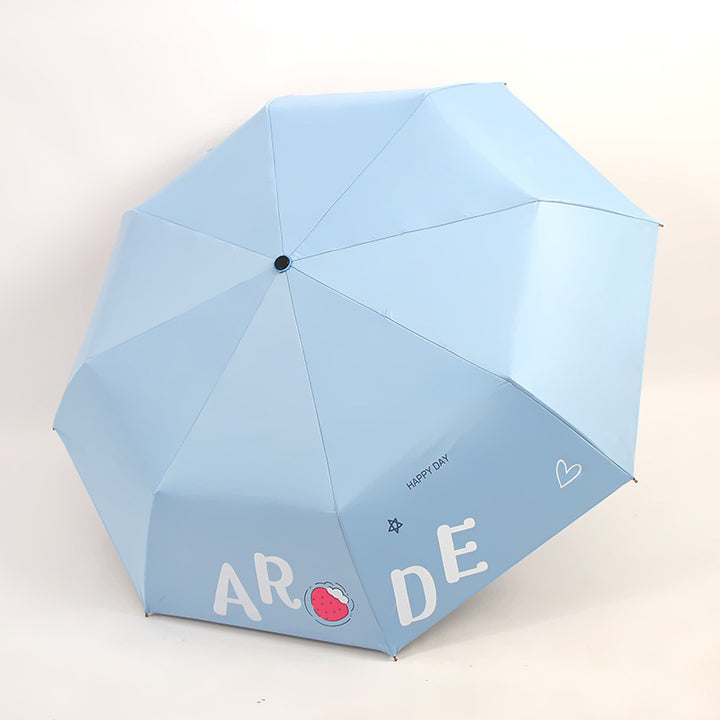 Women's Foldable Umbrella with Cheerful Design Bowlift