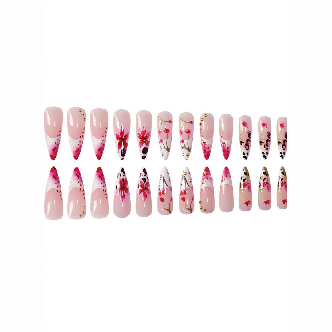 Floral Art Acrylic Nail Extensions Bowlift 1789447284