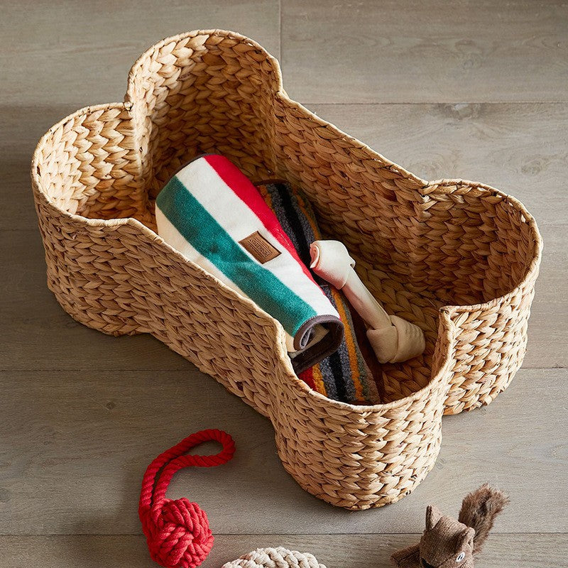 Decorative storage basket in bone design Bowlift