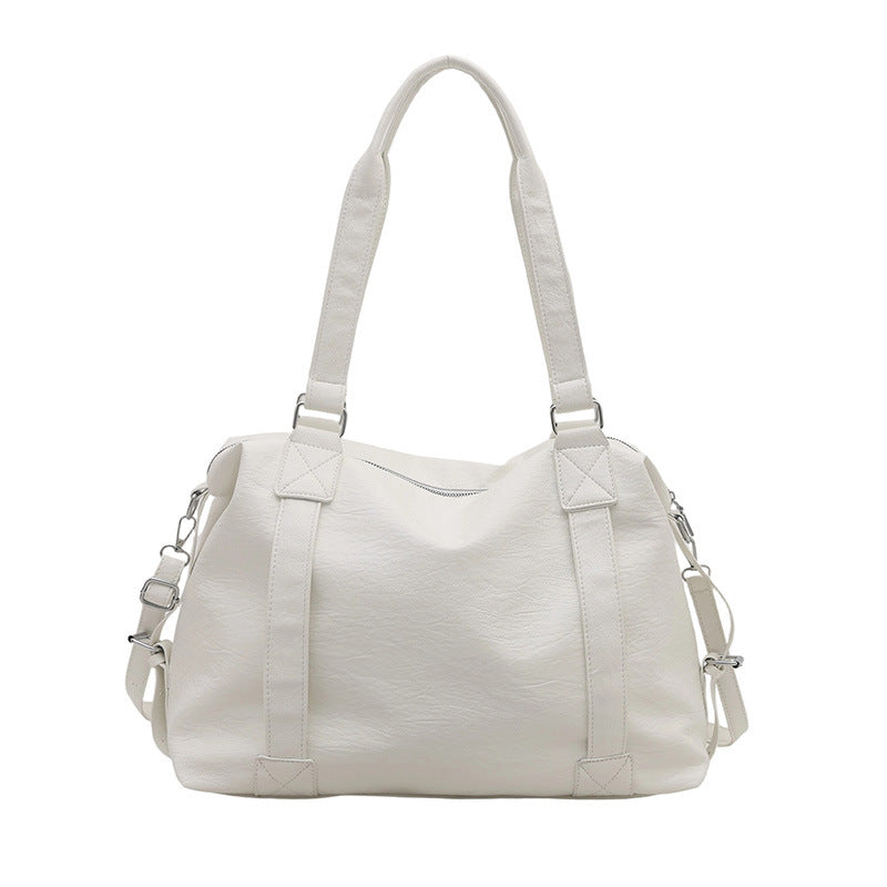 Luxurious Faux Leather Travel Tote Bag Bowlift