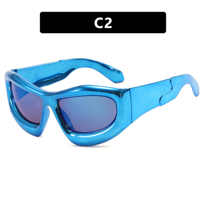 Women's sporty sunglasses with protective UV filter and thick frame Bowlift