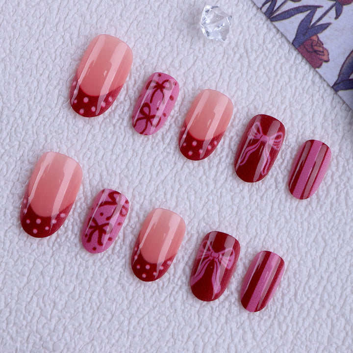Artificial Nails with Elegant Design Bowlift