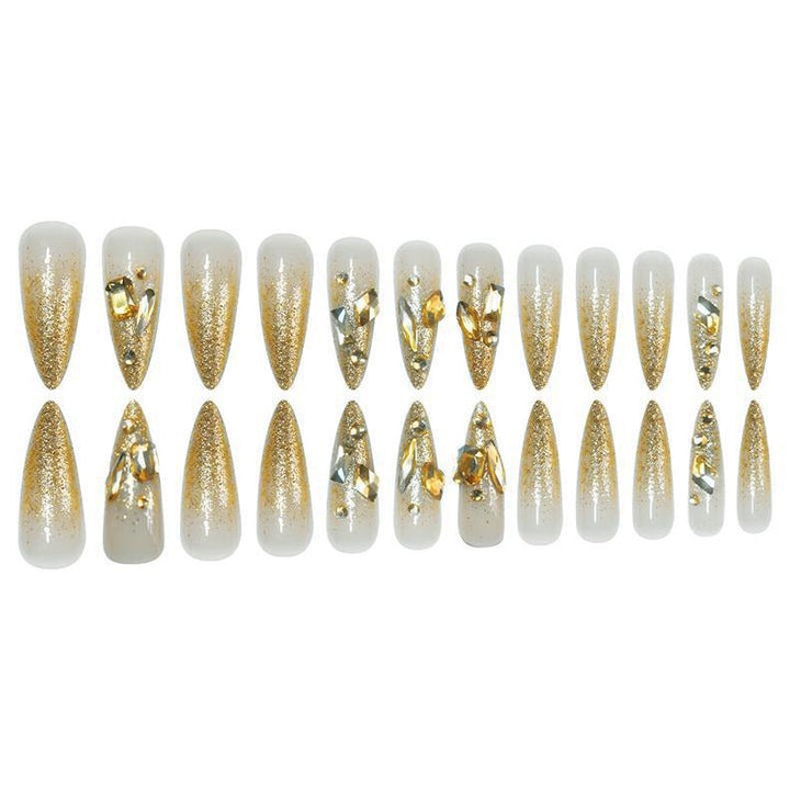 Glamorous Stiletto Press-On Nail Extensions Bowlift