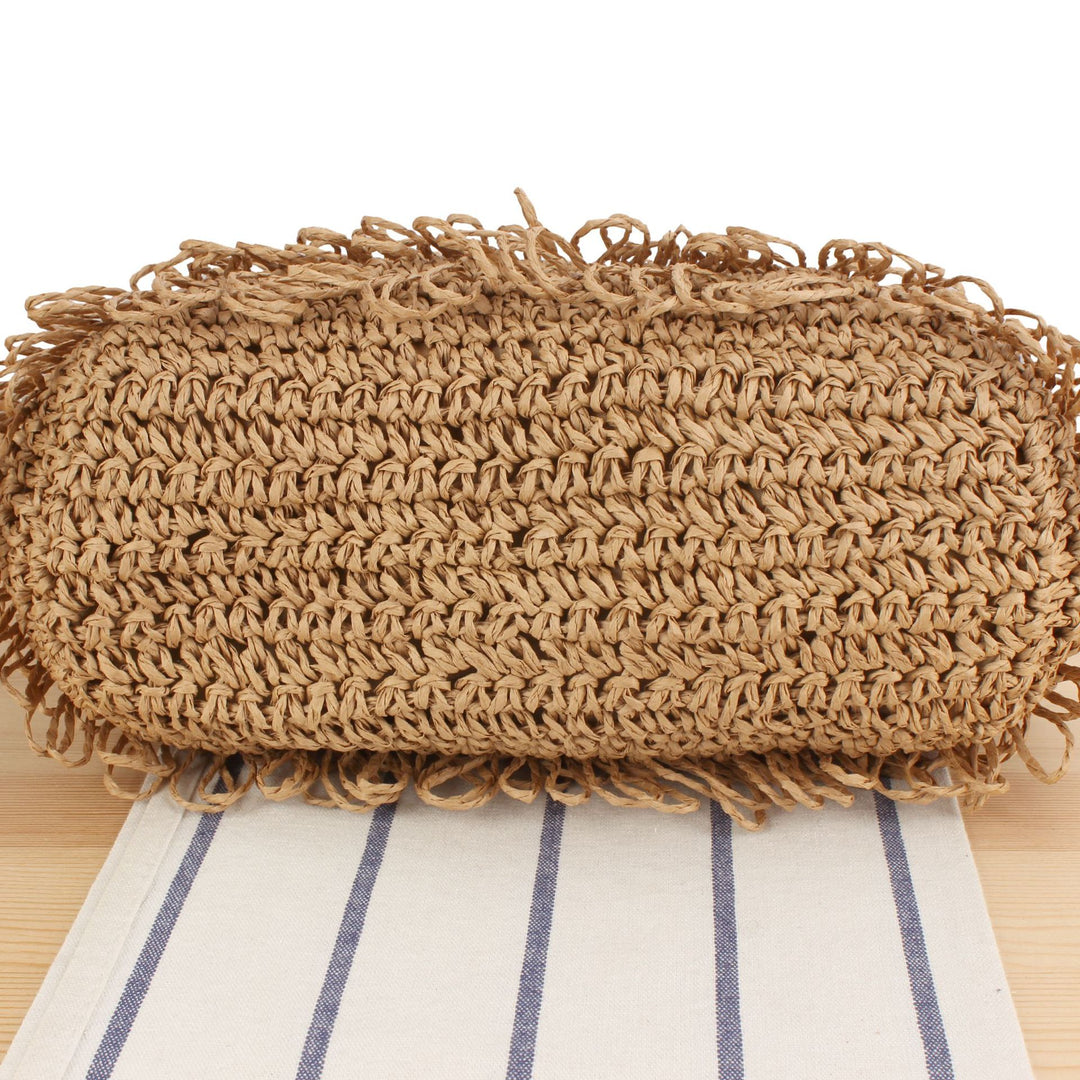 Designer handbag with intertwined macramé structure Bowlift