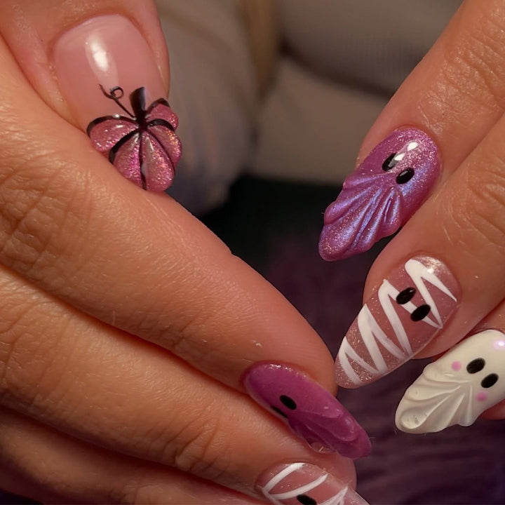 Creative Halloween Art Nails Set Bowlift