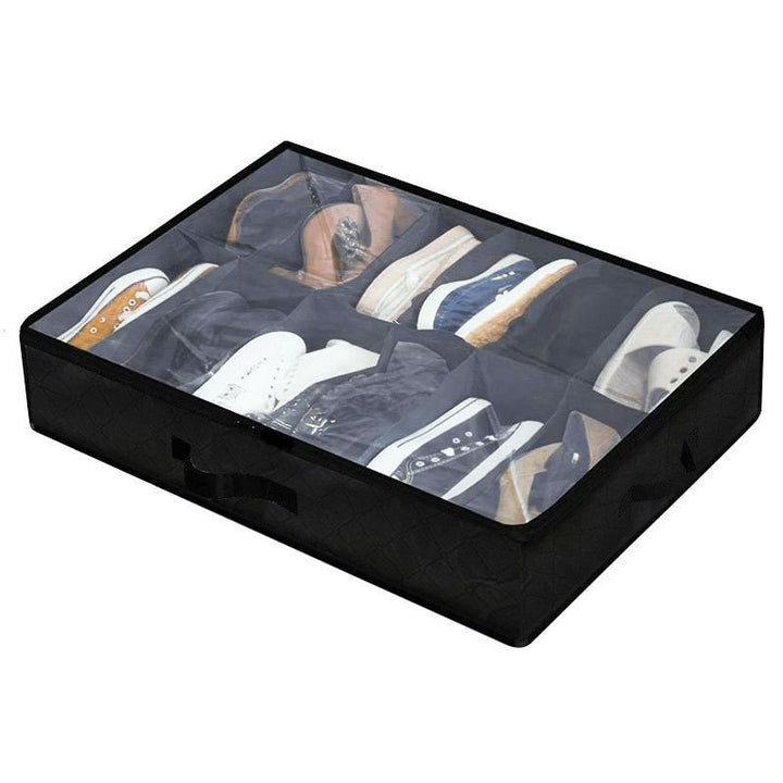 Under-Bed Storage Organizer Box with Clear Lid