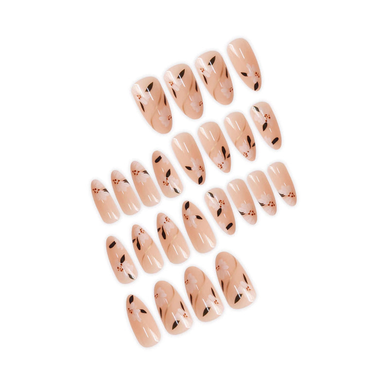 Floral Design Acrylic Nail Wraps Bowlift