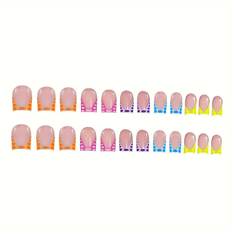 Trendy Decorative Press-On Nail Art Bowlift
