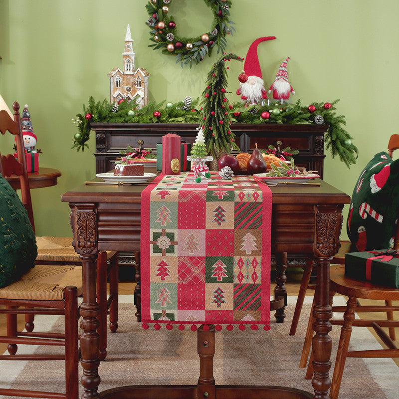 Festive Christmas Themed Table Runner