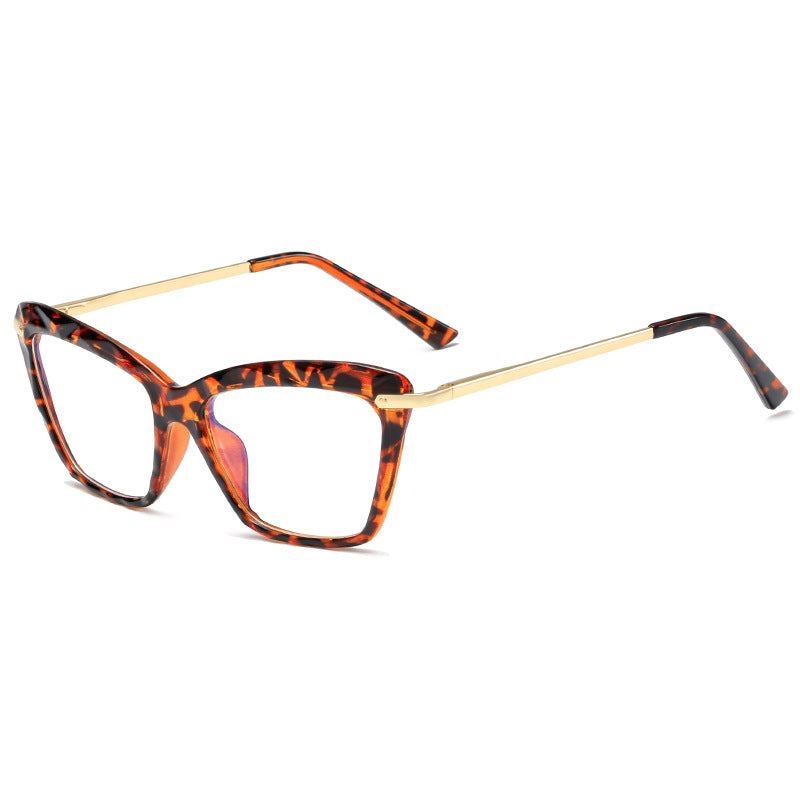Women's fashionable oversized glasses with elegant metal frame Bowlift