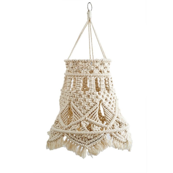 Macrame Hanging Light Fixture Bowlift