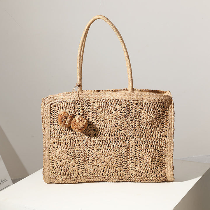 Handcrafted Macrame Beach Bag Bowlift