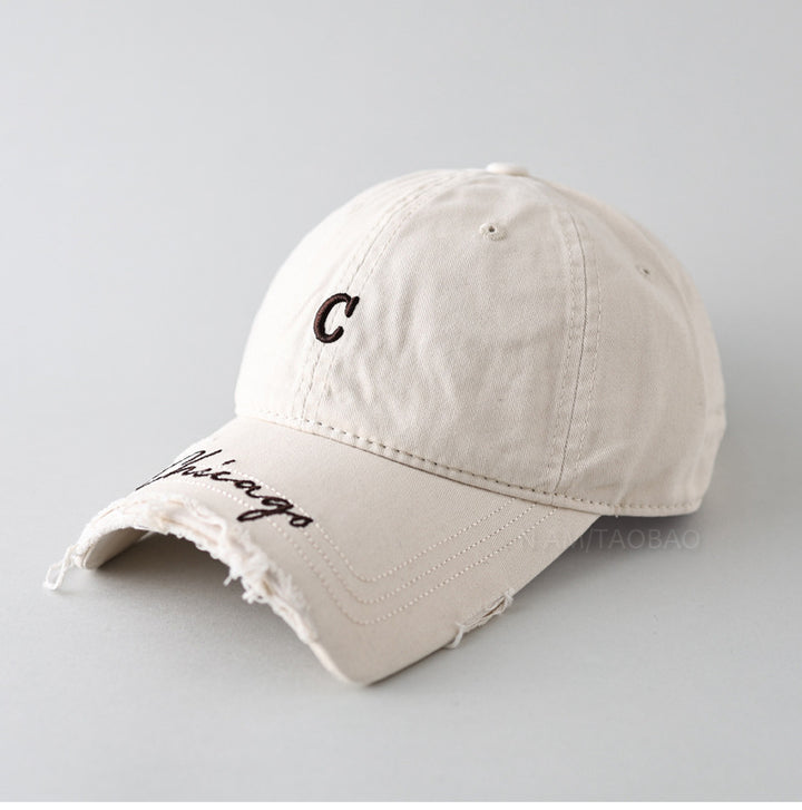 Men's Casual Distressed Baseball Cap Bowlift