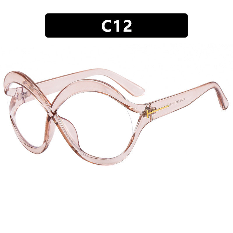 Women's extravagant Cat-Eye sunglasses with curved frame Bowlift
