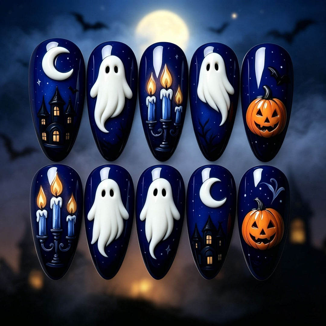 Creative Halloween Nail Art Bowlift