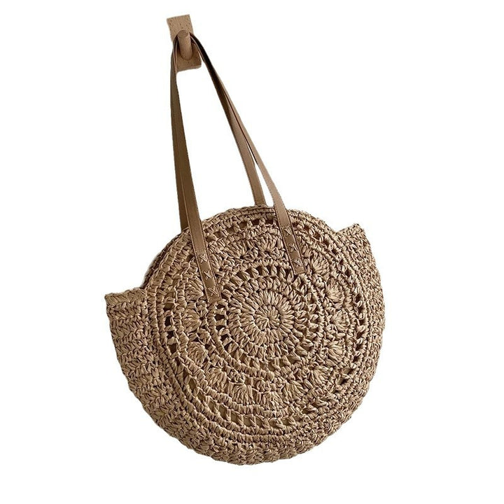 Handcrafted Round Wicker Bag Bowlift