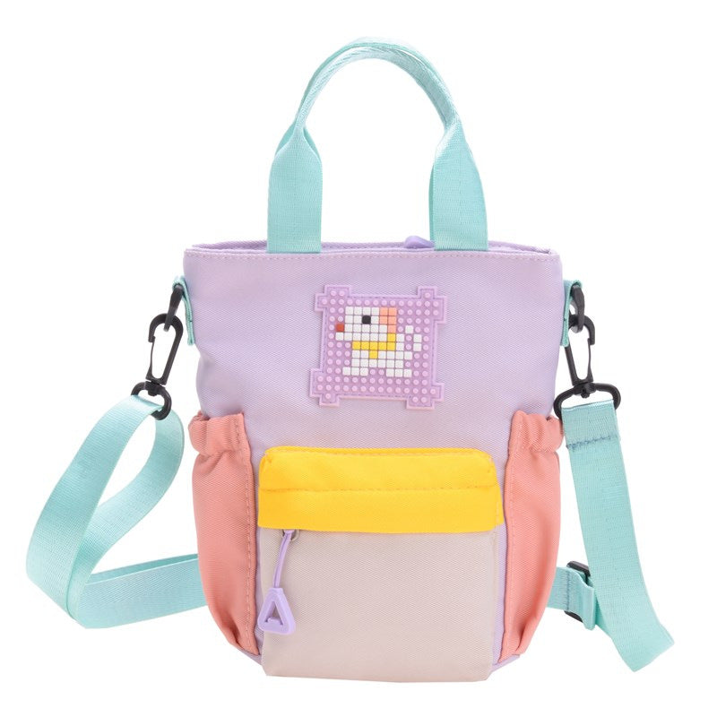Mini handbag with colorful accents and practical carrying system Bowlift