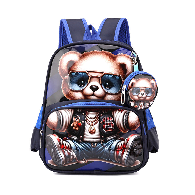Kids' Adorable Lion-Themed School Backpack Bowlift