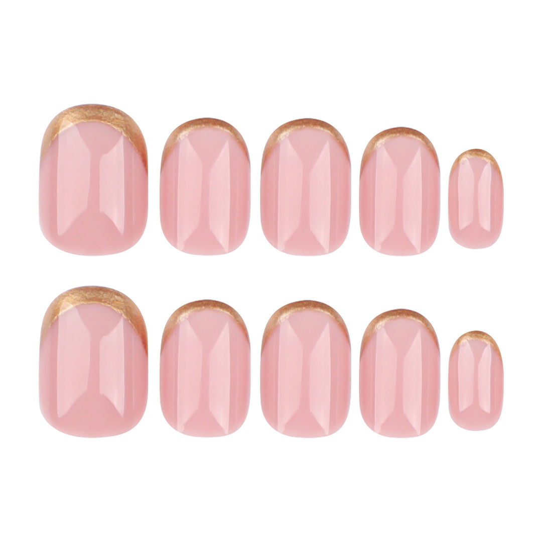 Elegant Nail Art in Modern French Tip Style Bowlift