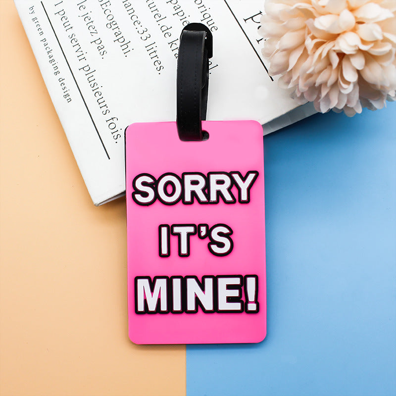 Unisex Luggage Tag with Humorous Saying Bowlift