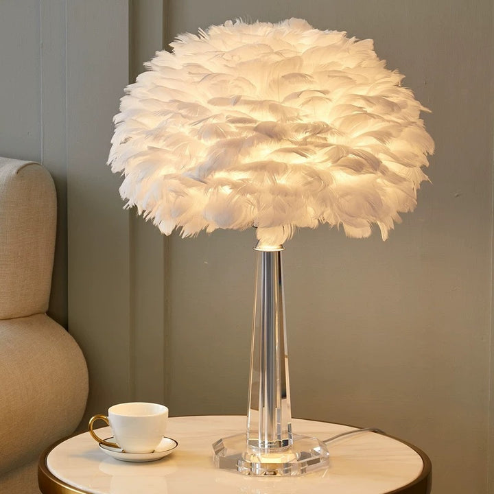 Feather Accent Table Lamp