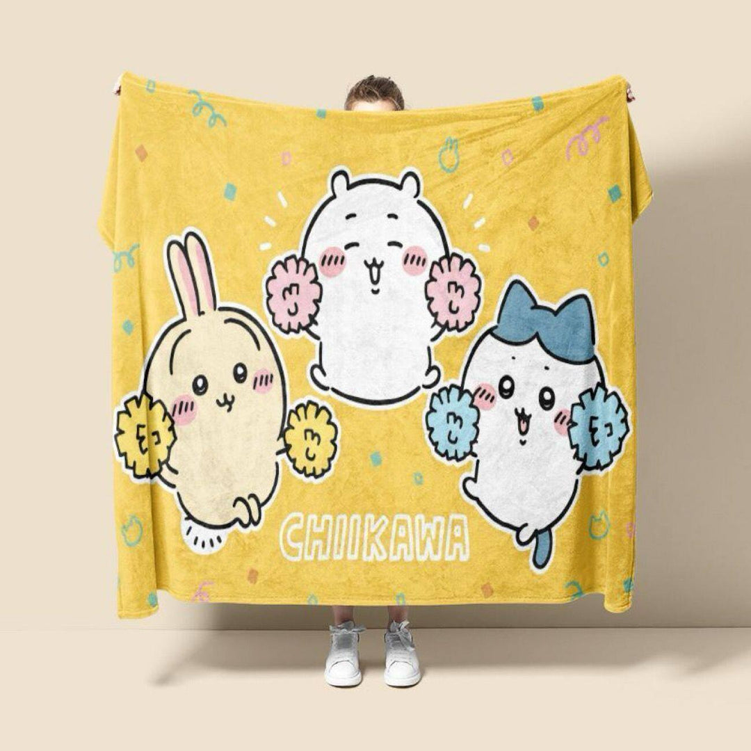 Cartoon Character-Themed Plush Blanket