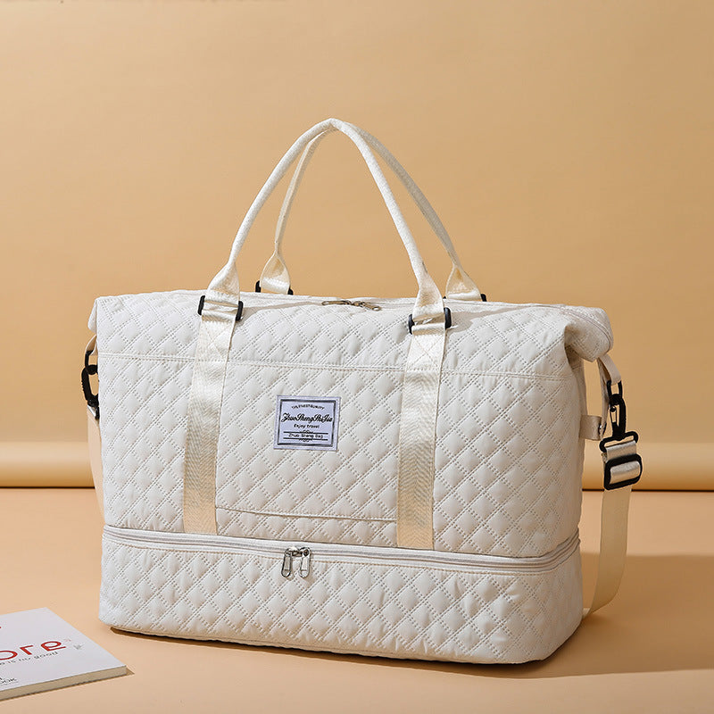 Stylish Quilted Gym Duffle Bag
