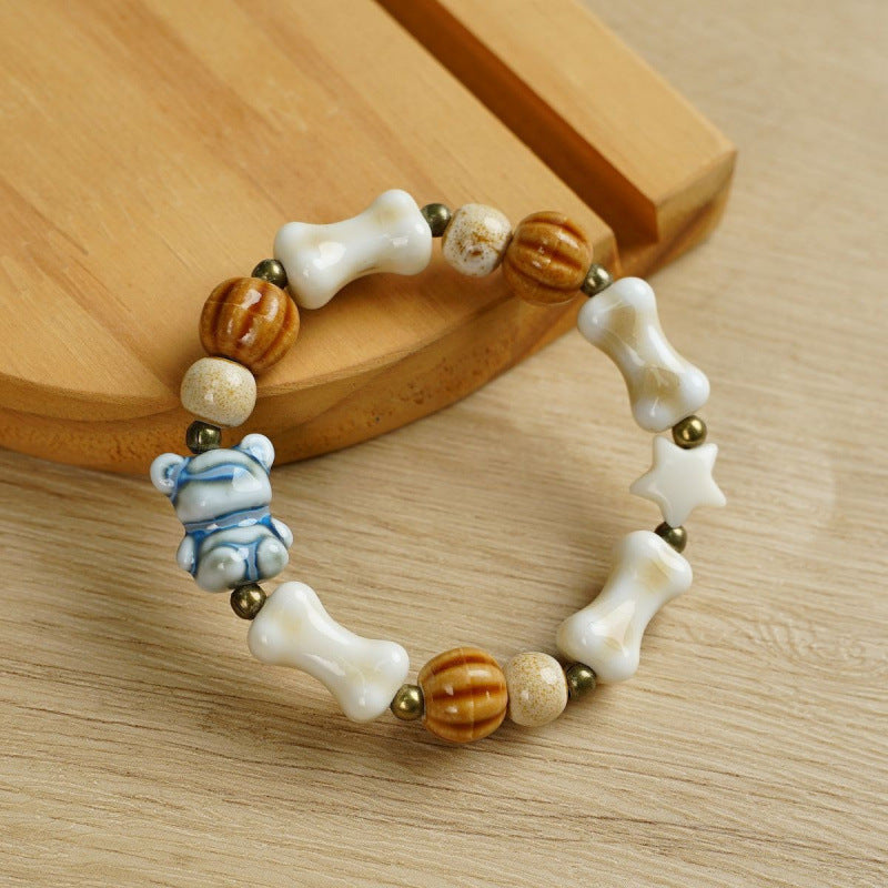 Heart-Shaped Beaded Bracelet Bowlift