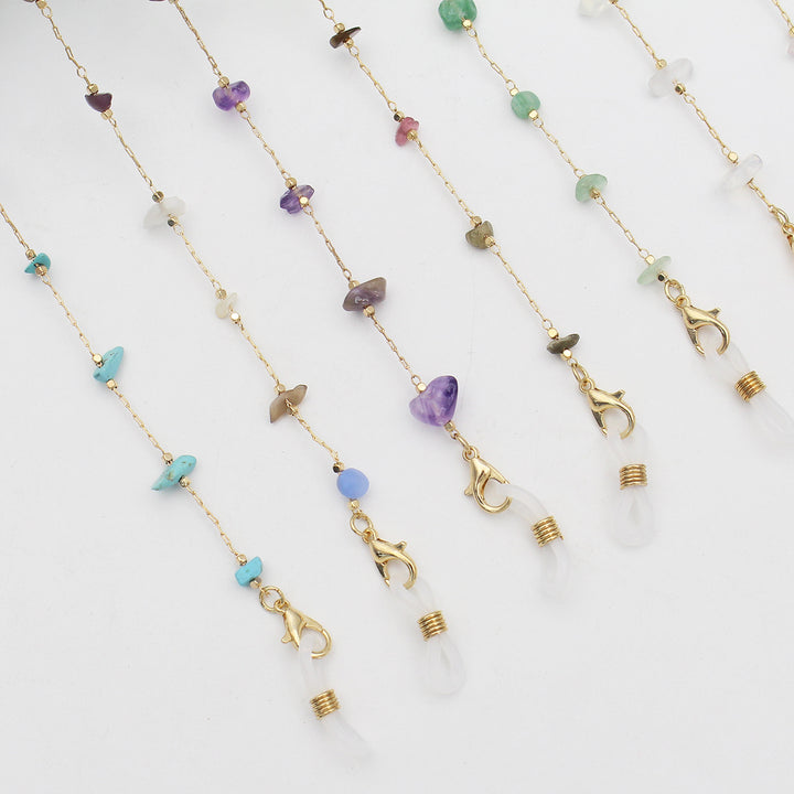Elegant Crystal-Embellished Eyewear Chain Bowlift