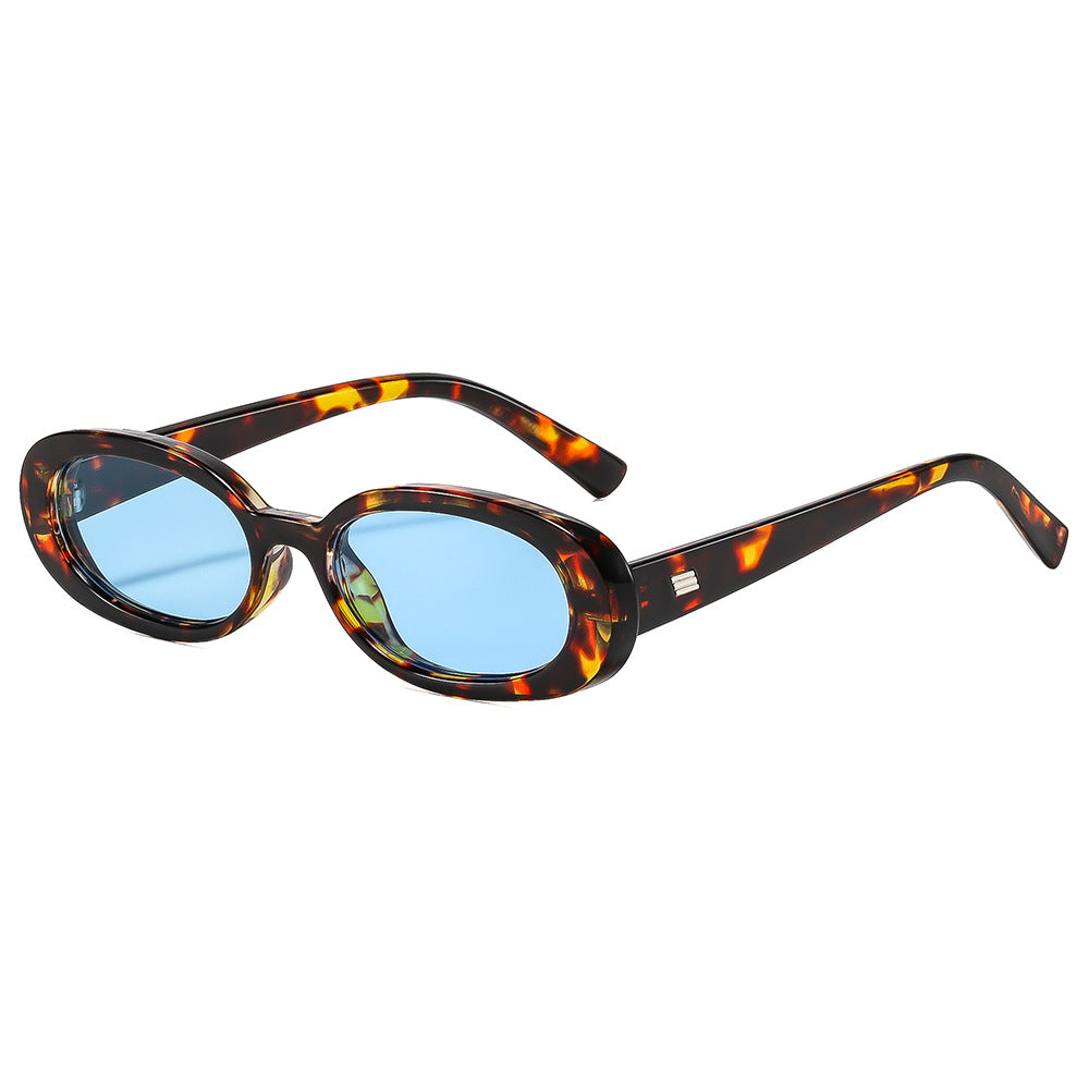 Women's fashionable sunglasses with oval frame and trendy lenses Bowlift