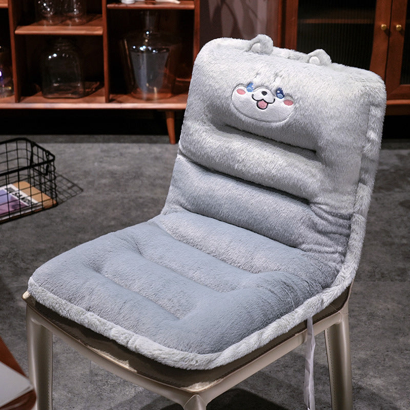 Plush seat cushion with animal design Bowlift