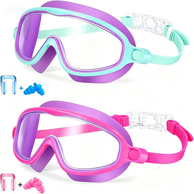 Swim protection goggles with adjustable nose piece and anti-fog technology Bowlift