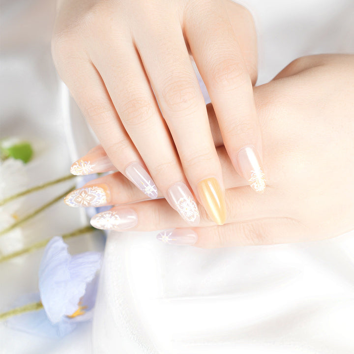 Floral Decorative Nail Art Bowlift
