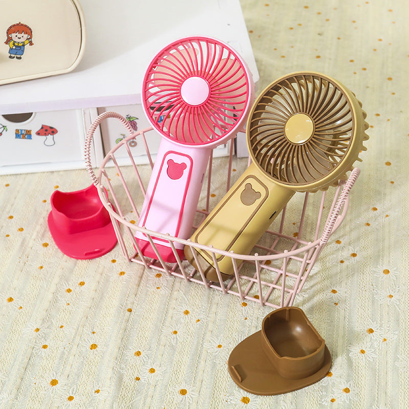 Ladies Portable Hand Fan Bowlift