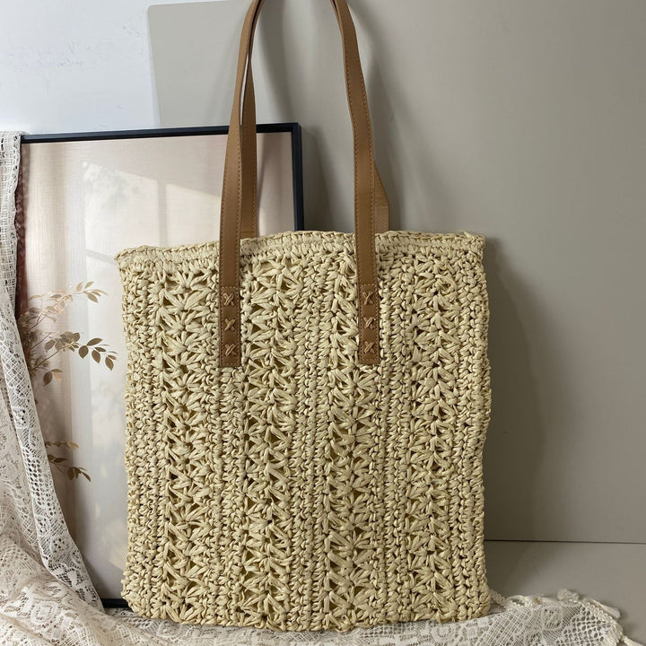 Handcrafted basket bag with unique circular pattern Bowlift