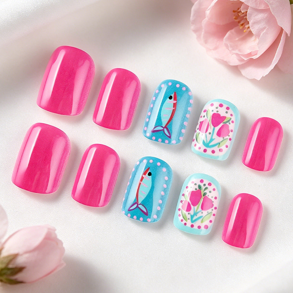 Artistic Floral Nail Art Bowlift