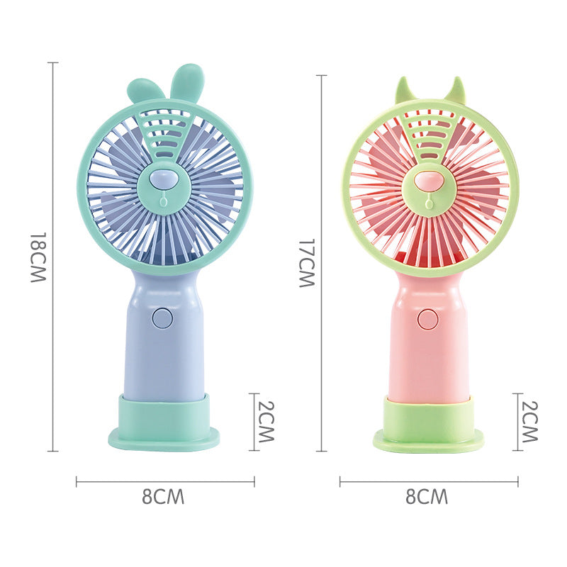 Unisex Portable Hand Fan with Cute Animal Design Bowlift