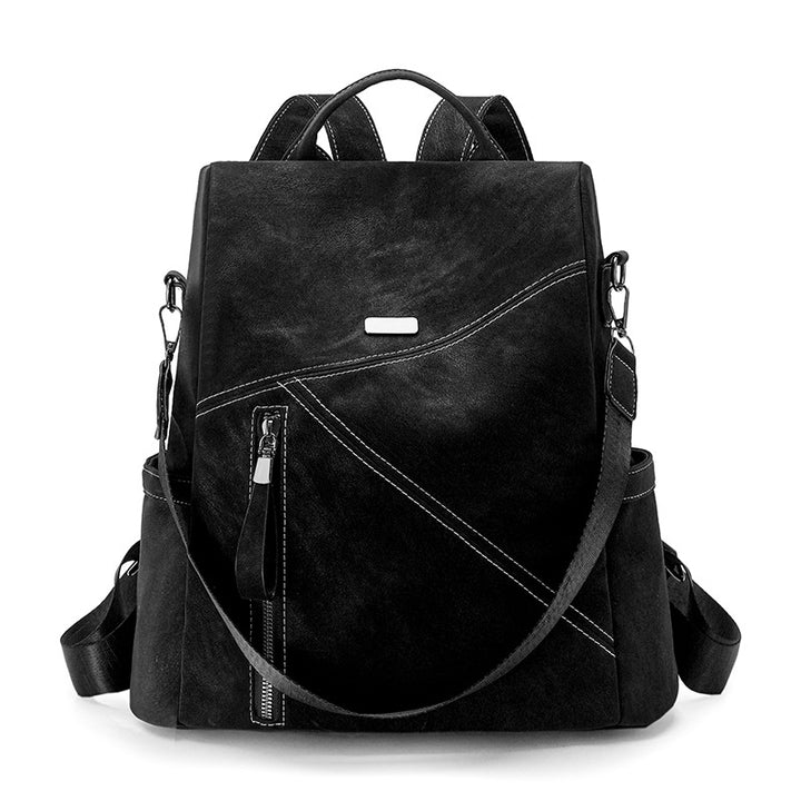 Stylish Multi-Functional Leather Backpack Bowlift