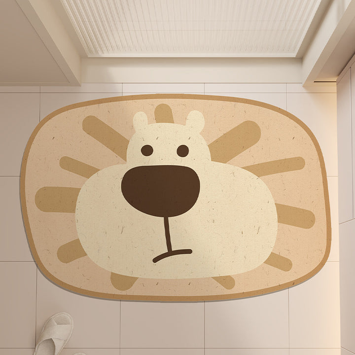 Adorable Frog-Shaped Bath Mat