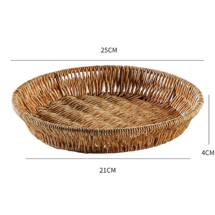 Unisex Rectangular Braided Basket with Ergonomic Design Bowlift